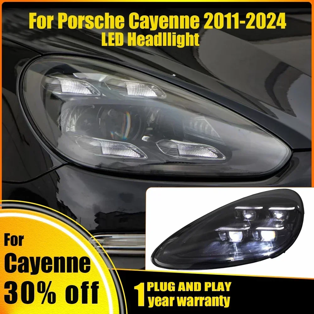 

Светодиодные фары для Porsche Cayenne 2011-2018 958.1 Обновление 2019-2024 9y0.1 в сборе с динамическим поворотом Автомобильные фары Автоаксессуары