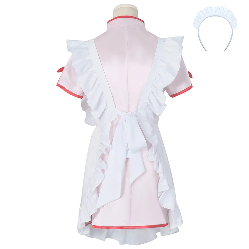

Shampoo Cosplay Ranma 1/2 Cosplay Costume Wig Women Cheongsam Apron Dress Maid Outfit Comic-con Party Role Playing Clothes