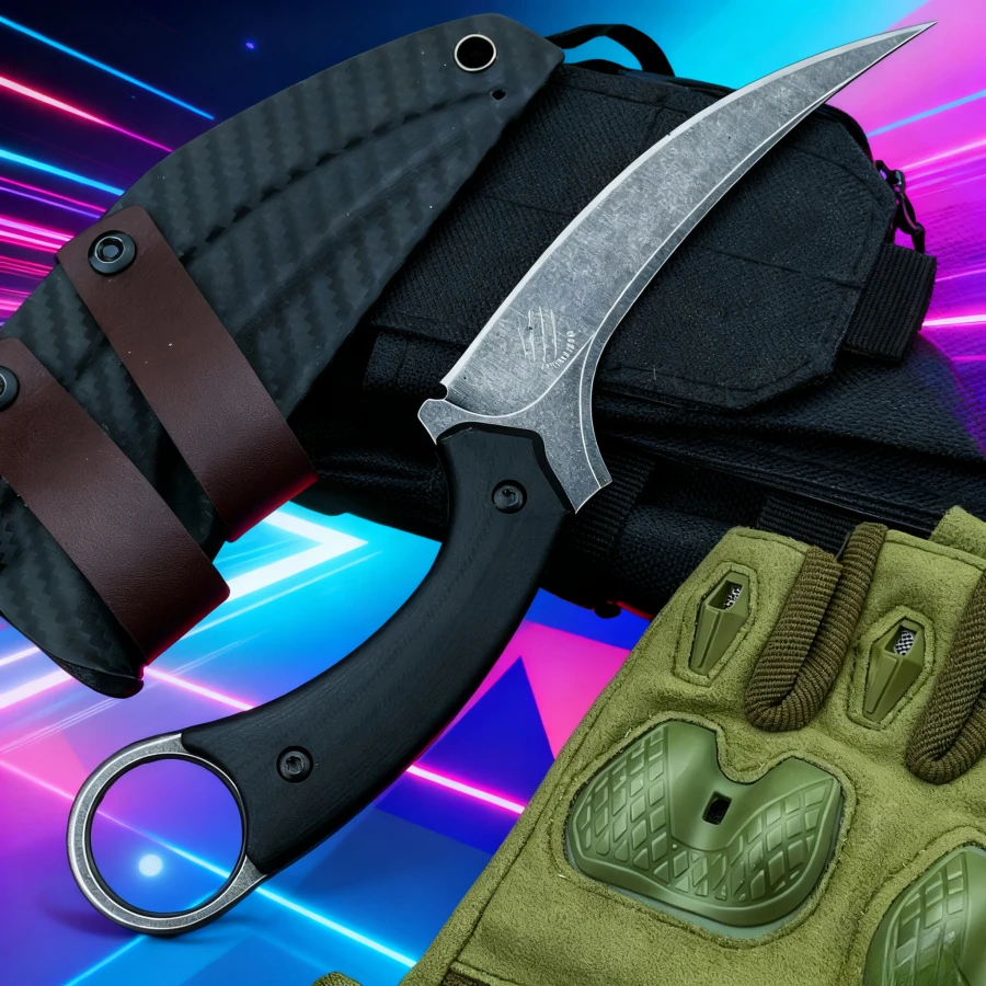 

1 шт. тактический прямой нож 7Cr13MoV лезвие черный G10 ручка незаменимый предмет для кемпинга на открытом воздухе многофункциональный режущий нож