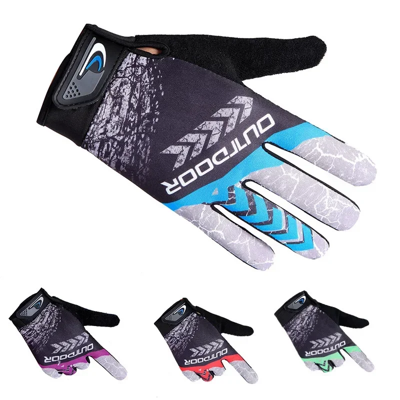 MTB Bike Bicycle Gloves Cycling Full Finger Glove Motorcycle Gloves Men Women Non-slip Sunscreen Breathable Touchscreen Outdoor