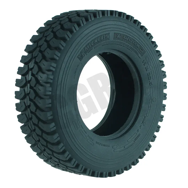 2PCS High Quality Rubber Gravel AT Tire for 1/14 Tamiya RC Truck Man Tgx Scania 770s Benz Actros Arocs Lesu Volvo Fh16