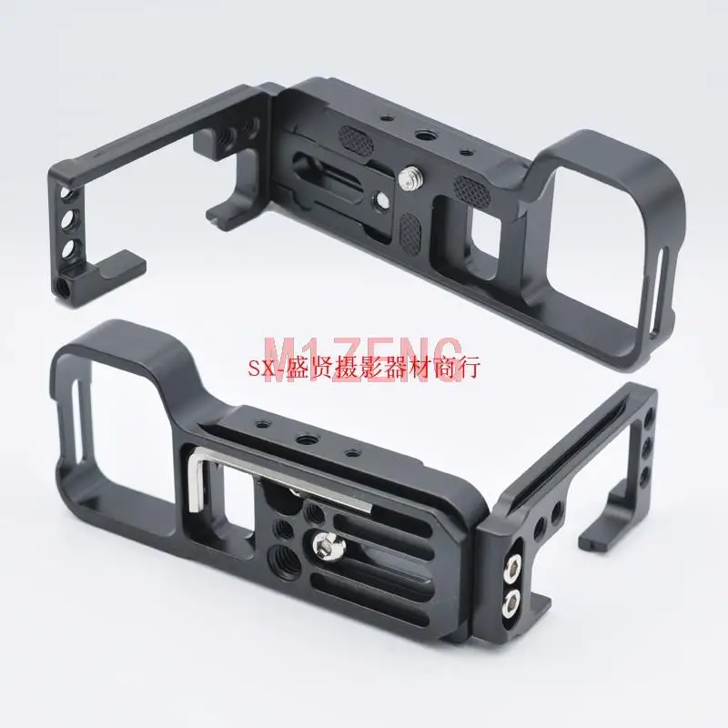 A7C Extended Adjustable Quick Release L Plate/Bracket hand Grip with hotshoe adapter for Sony A7C camera