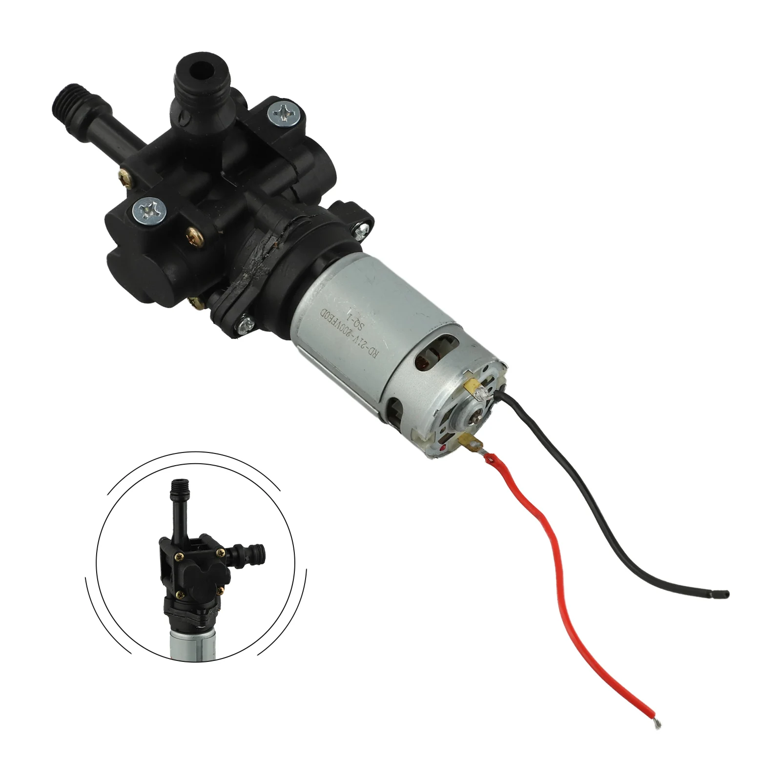 21V Cordless Plunger Pump for High Pressure Cleaning Metal Motor Assembly for Car Washing and Garden Irrigation
