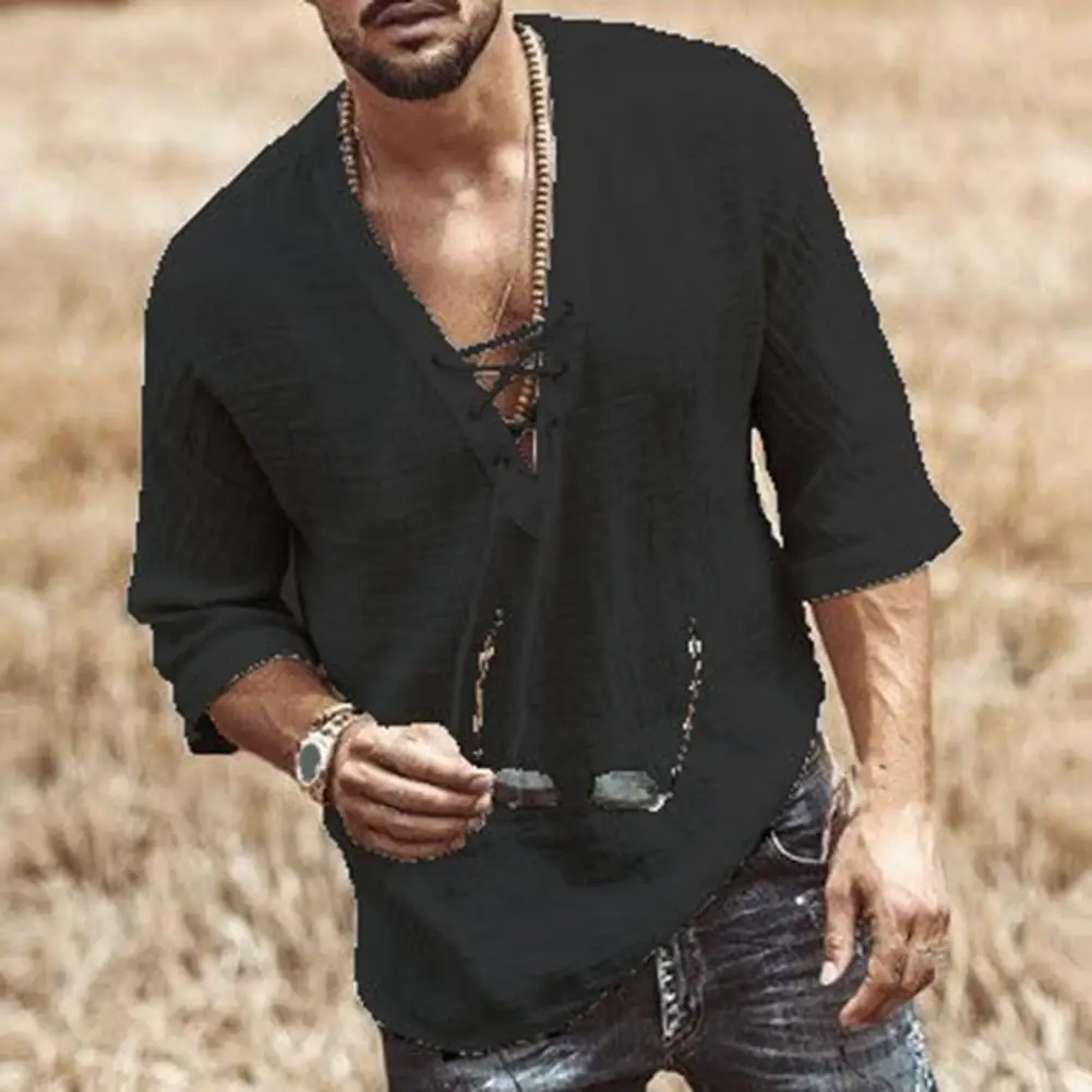 Men\'s White T-shirt Summer Top Casual Shirt Man Blouse Short Sleeve Cotton Linen Shirts Men Loose Shirt Silk