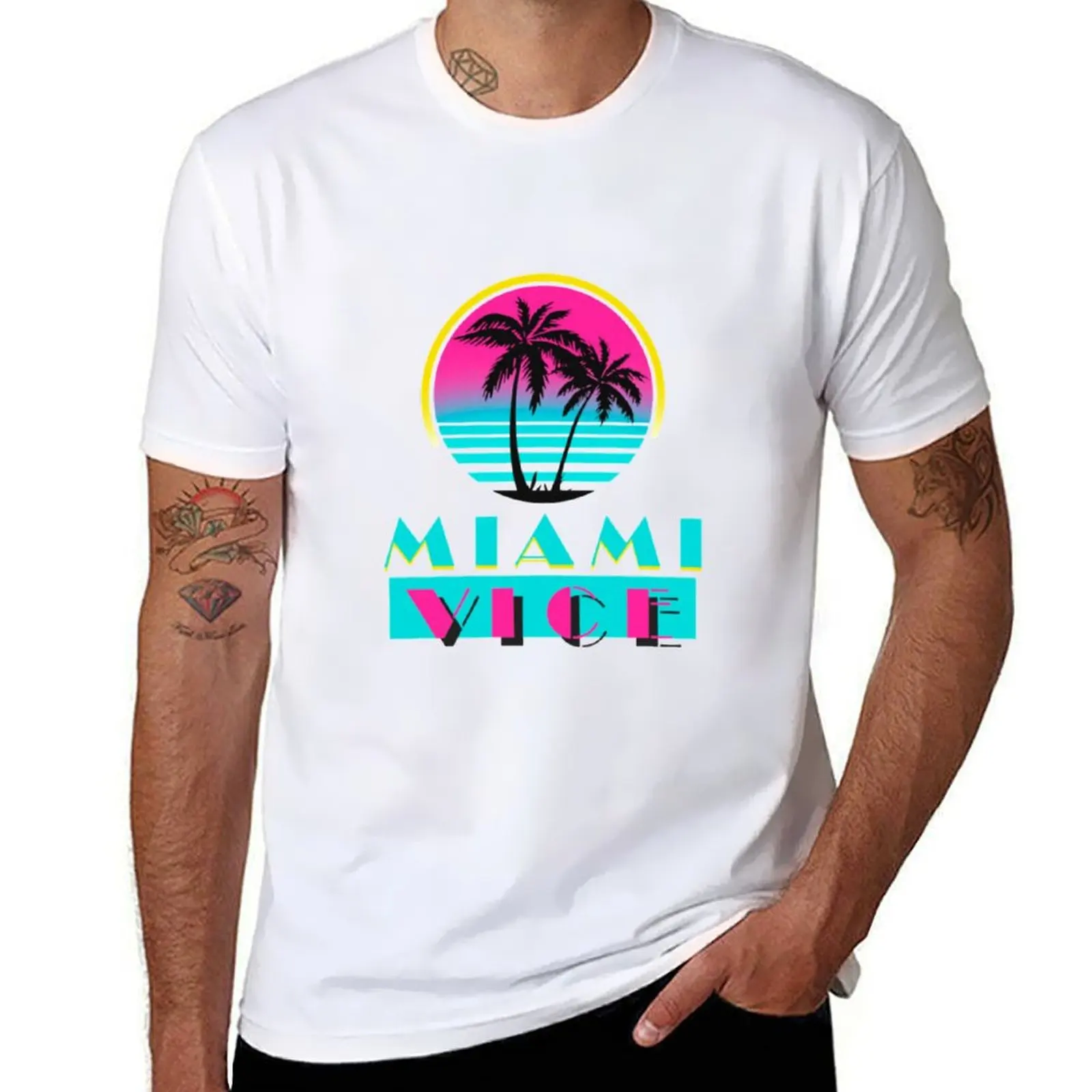 

Miami vice T-Shirt funny t shirts cotton t shirt custom print t shirts for man pack white T-Shirt