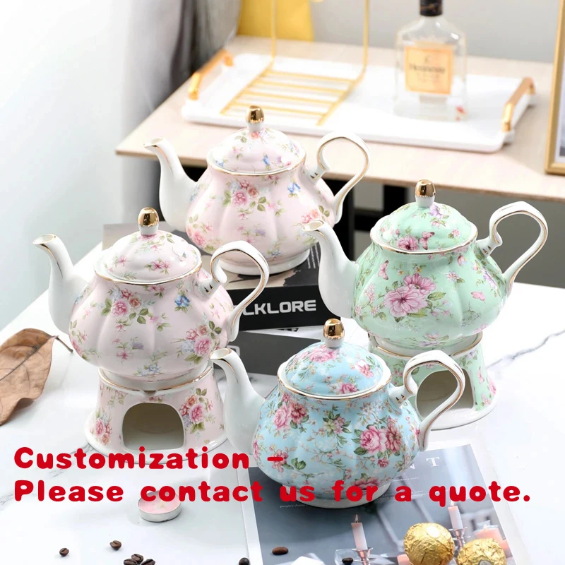 custom.In Stock Elegant Bone China Tea Coffee Set Ceramic Cups English Style Premium Porcelain Tea Set Gifting Home Decor