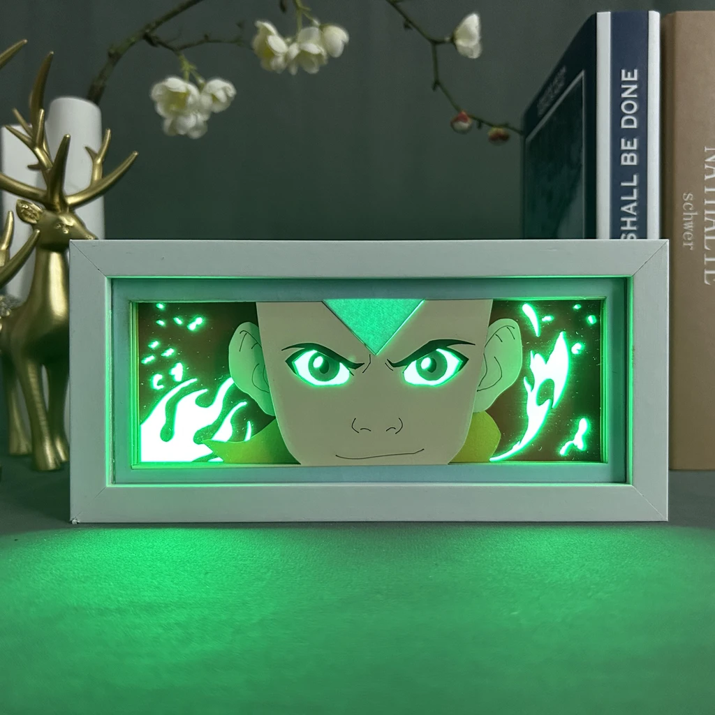 The Last airdobladora caja de luz nocturna Led, productos de Anime Aang para decoración de dormitorio, luz nocturna, regalo de cumpleaños, caja de