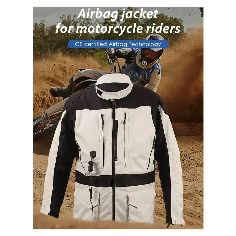 High Quality Racing Motorcycle Airbag Jacket Waterproof Windproof Breathable Polyester Quick Dry Protective Airbag System