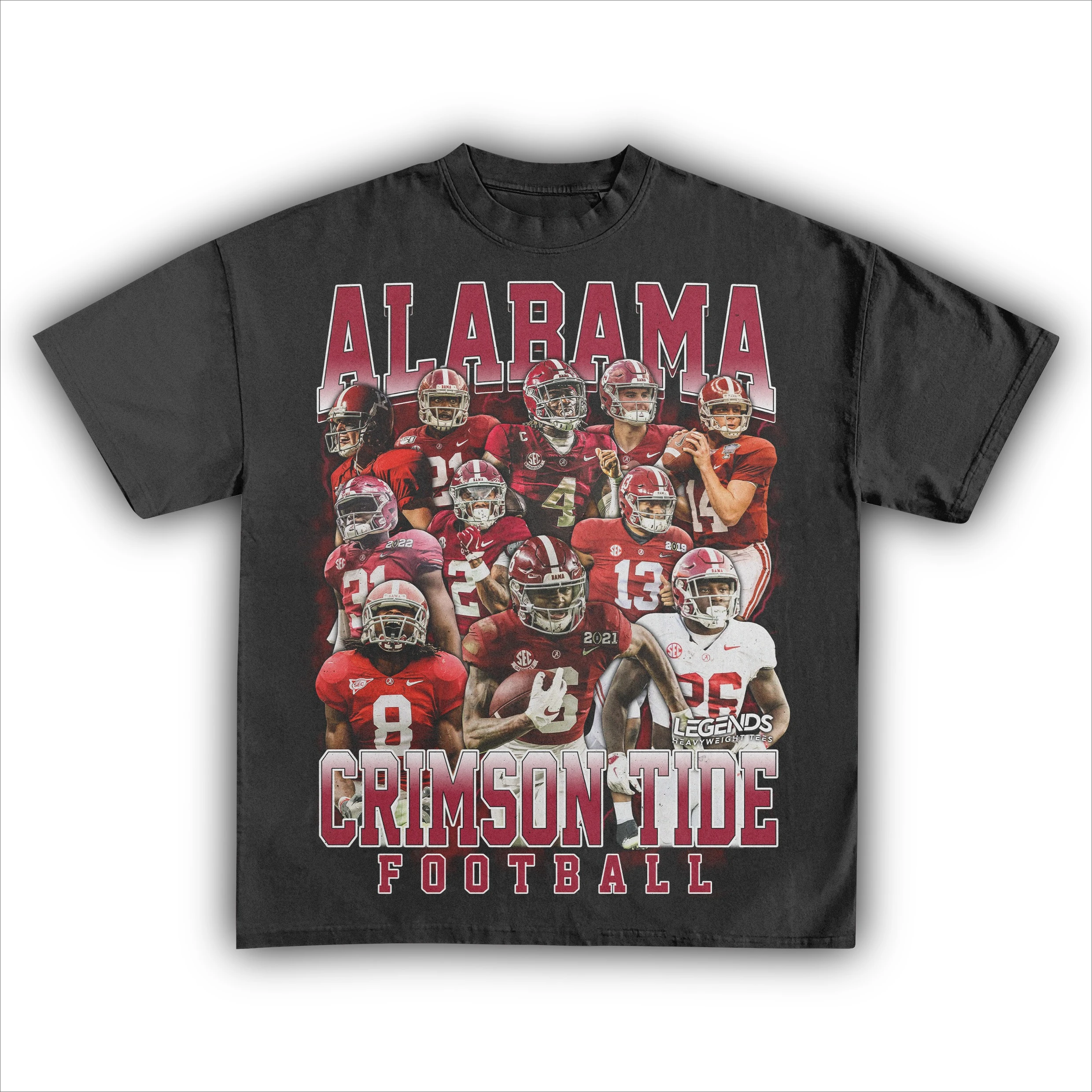 

Alabama Crimson Tide T-shirt patterned printed T-shirt Summer luxury brand pure cotton men's and women's T-shirts short sleeves