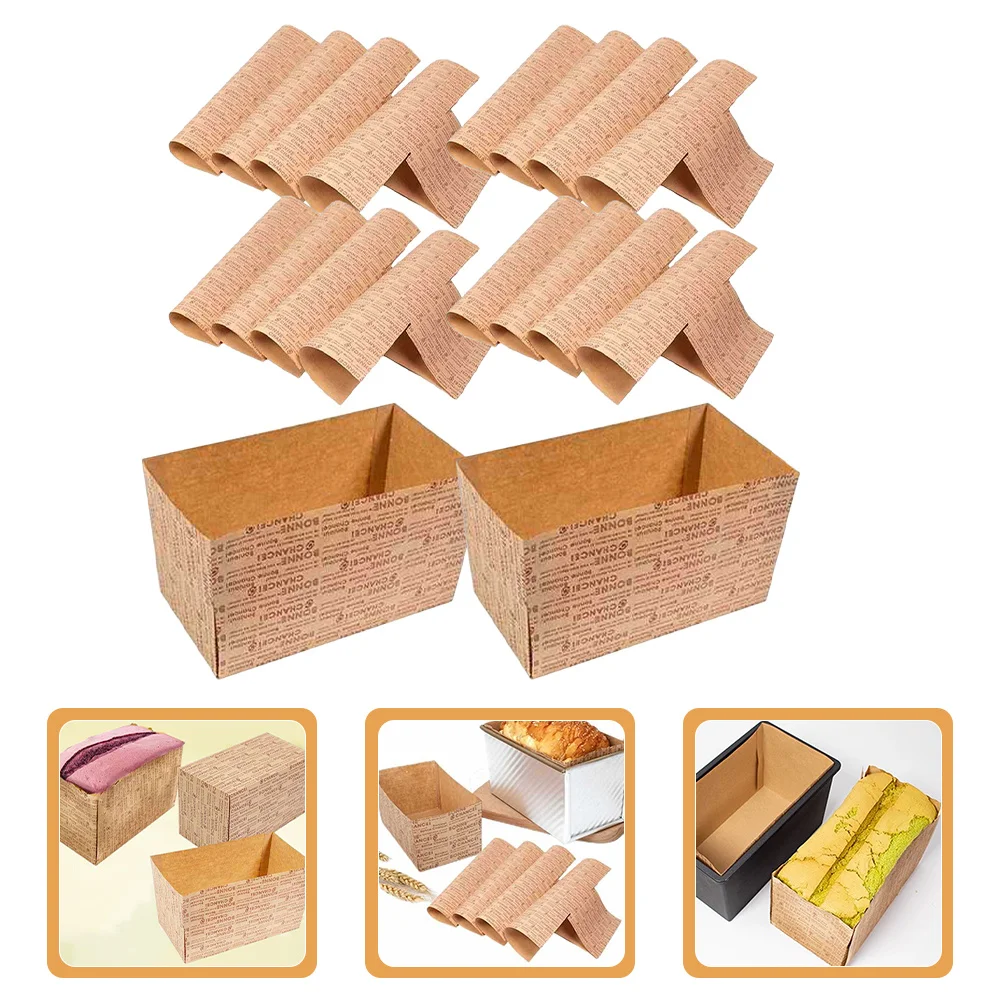 

Disposable Paper Toast Liners 50 Sheets for Baking Cakes Breads Large Capacity Non-Stick Easy Demoulding Toast Liners for Baking