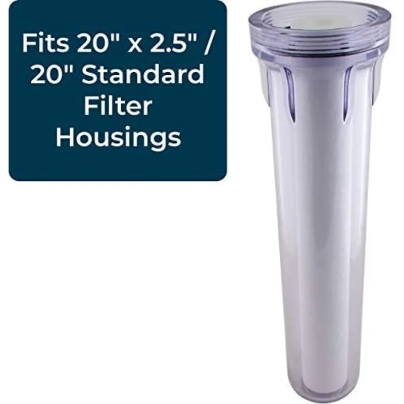 SpiroPure SP-P25-20 20x2.5 25 Micron Spun Melt-Blown Polypropylene Sediment Water Filter Cartridge P25-20 155226-43 (Case of 20)