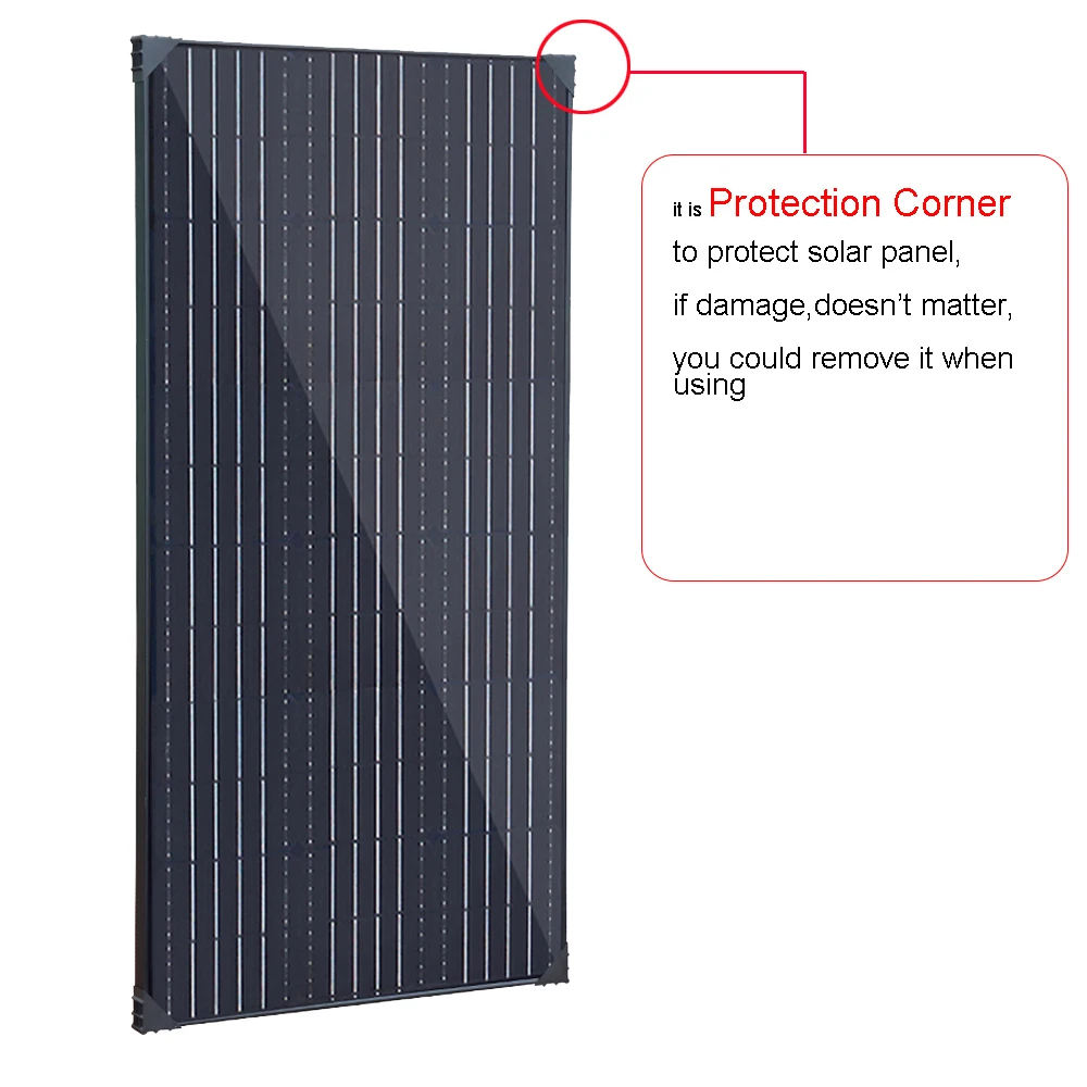 450W 300W 150W Rigid Solar Panel Kit 12v Solar Charging Panels Aluminum Frame Photovoltaic System, for Home Outdoor RV Roof