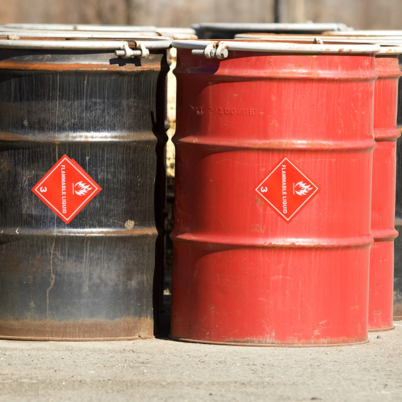 20 قطعة من ملصقات التحذير السائلة، ملصقات شحن شديدة التحمل، شارات أمان عالية التباين للنقل بالبحر الجوي