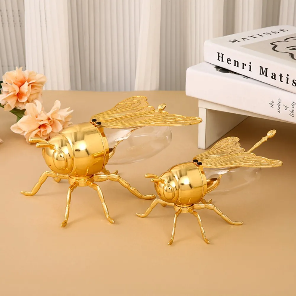 

Large Bee Sugar Kitchen Spice Spoon Moisture Proof Storage Jar with Lid for Home Use Sealed Container for Dry Goods Organization