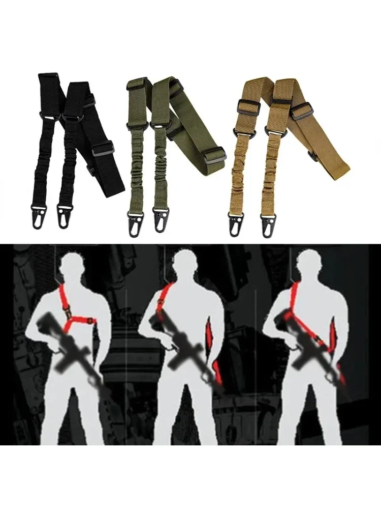 Taktischer Zweipunkt-Schulterriemen, Robuster Nylon-Gewehrgurt für Outdoor-Jagd und Sportzubehör