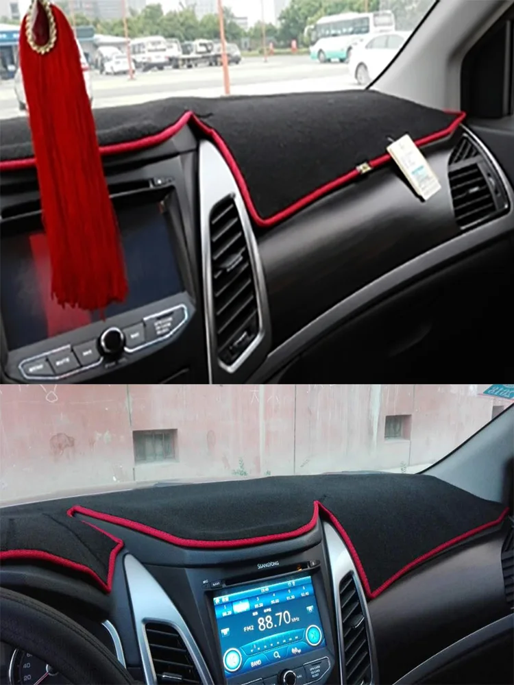 

For SsangYong Korando C 2015-2018 Car-Styling Dashmat Dashboard Cover Instrument Panel Insulation Sunscreen Protective Pad