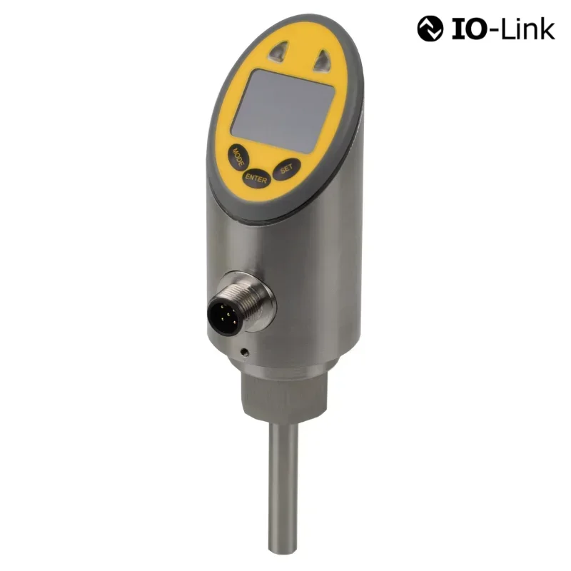 SENTINEL IO-Link Temperature Sensor with Alarm LED Display and Stainless Steel Housing