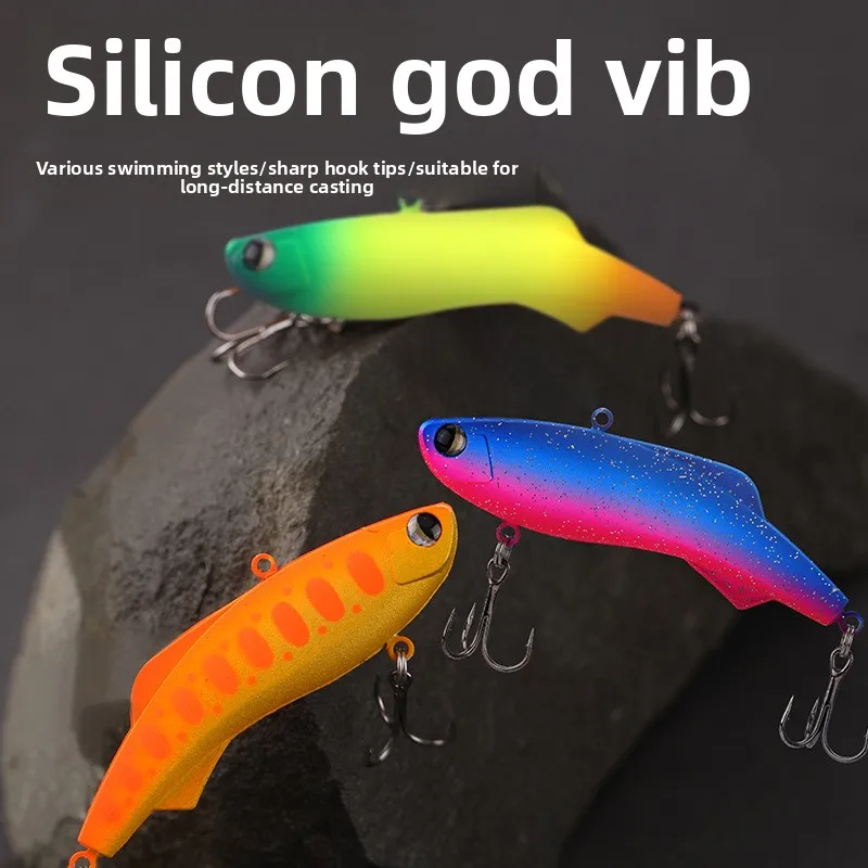 

Silicon God Lure VIB, вибрирующая и тонущая, силиконовая вибрация на полный рост, сильная шумопоглощающая вибрация, нижняя басовая приманка