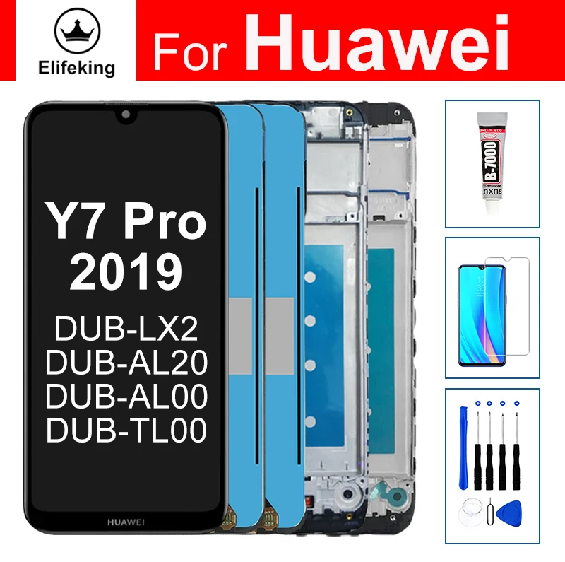 LCD For Huawei Y7 Pro 2019 LCD Display Touch Screen Digitizer For Huawei Y7 2019 LCD Y7 Prime 2019 DUB-LX3 LX1 L23 L21 LCD