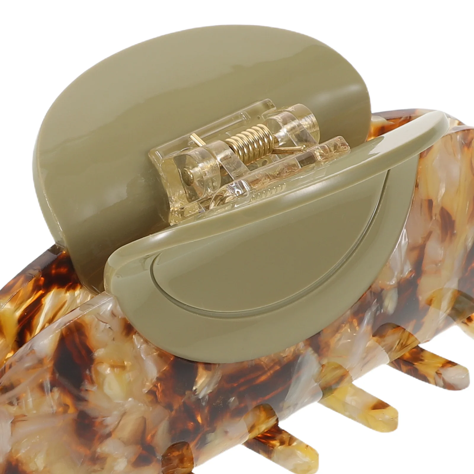 Clip per artiglio grande per donna Morsetto per capelli in plastica di cellulosa extra spessa Modello di guscio di tartaruga stile barrette francese -