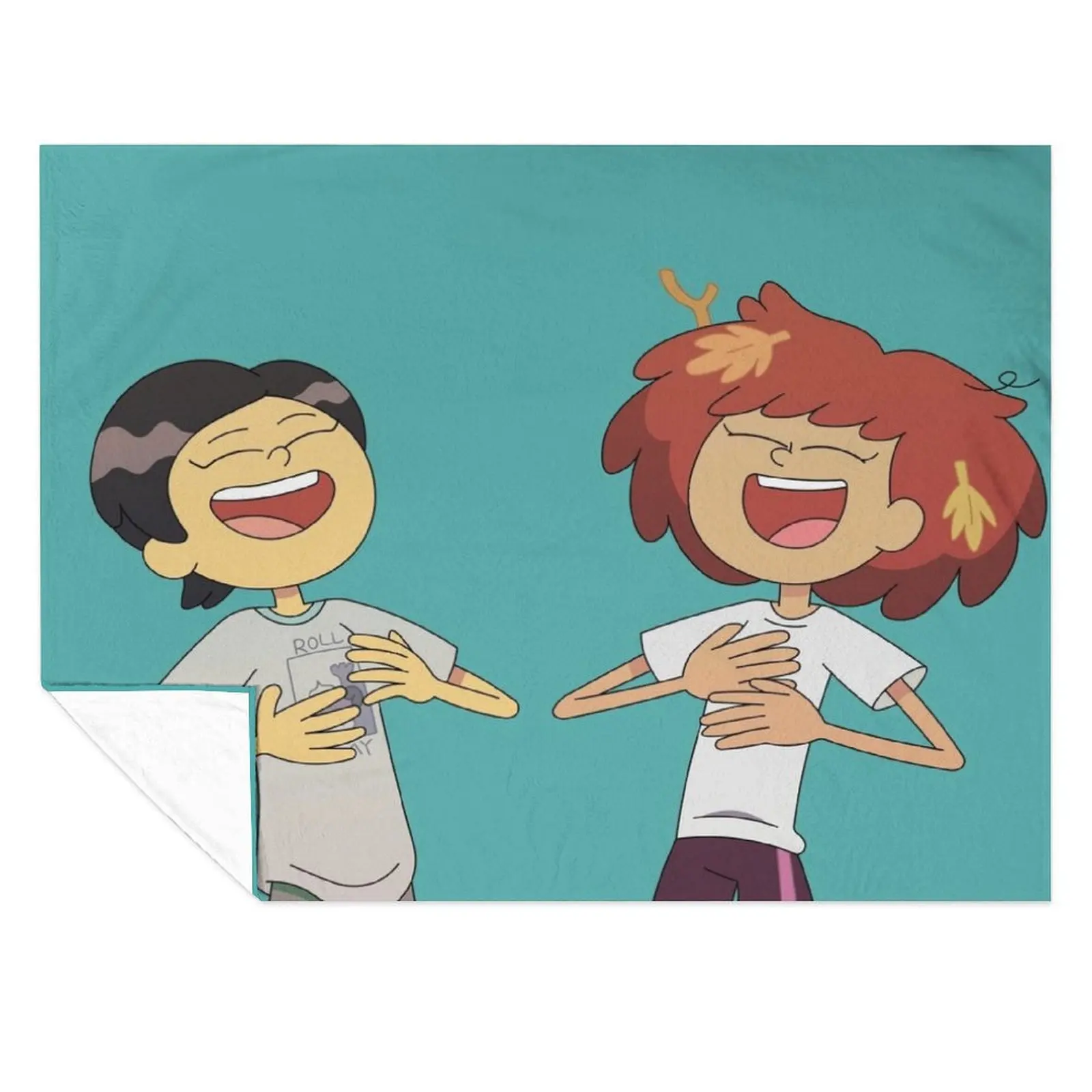 

Anne and Marcy | Amphibia Throw Blanket Cute Plaid Tourist Sofa Blankets