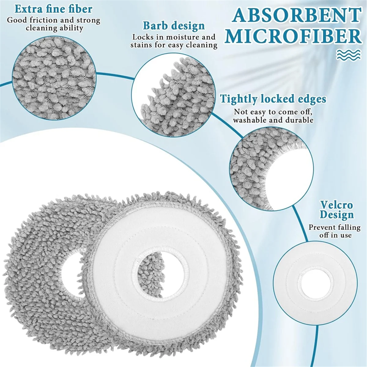 ロボット掃除機用モップパッド,交換部品,Roborock q revo,qrevo pro,qrevo s,qrevo curv,qrevo maxv