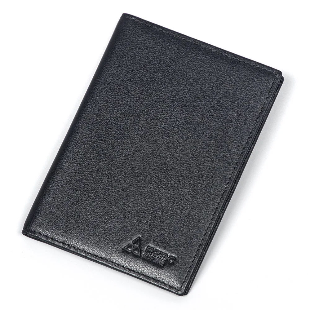 Leather Passport Holder Travel Wallet RFID Blocking Slim Top Grain Cowhide Boarding Pass Case Document Protector Purse