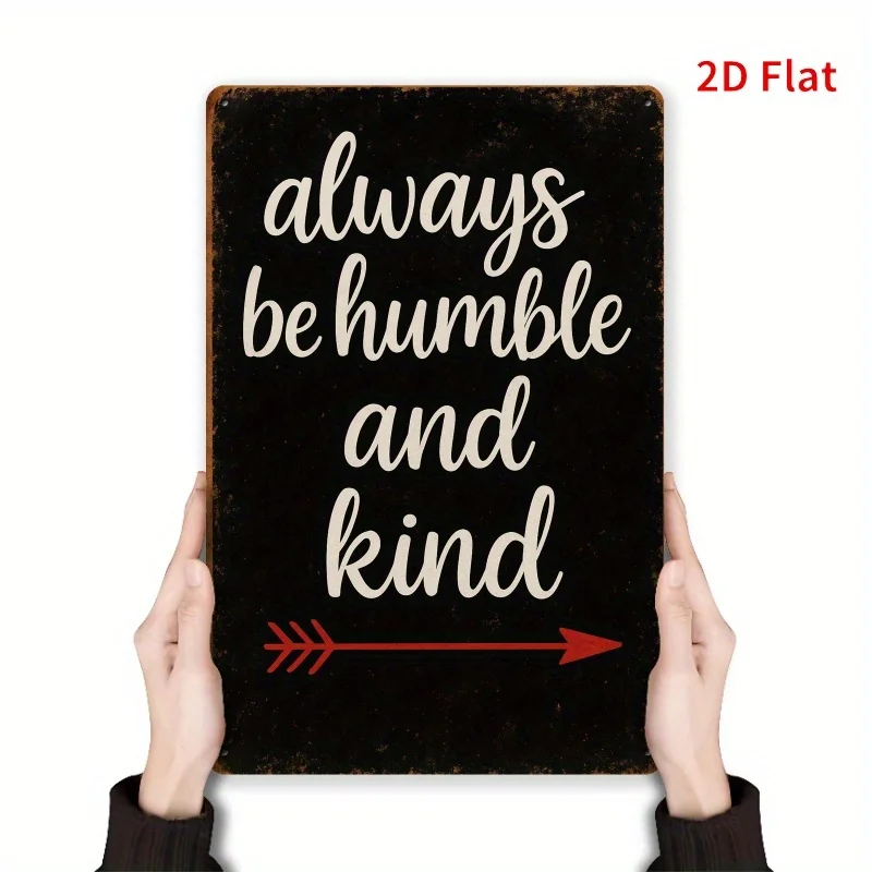 1pc Vintage Rectangular Iron Sign - 