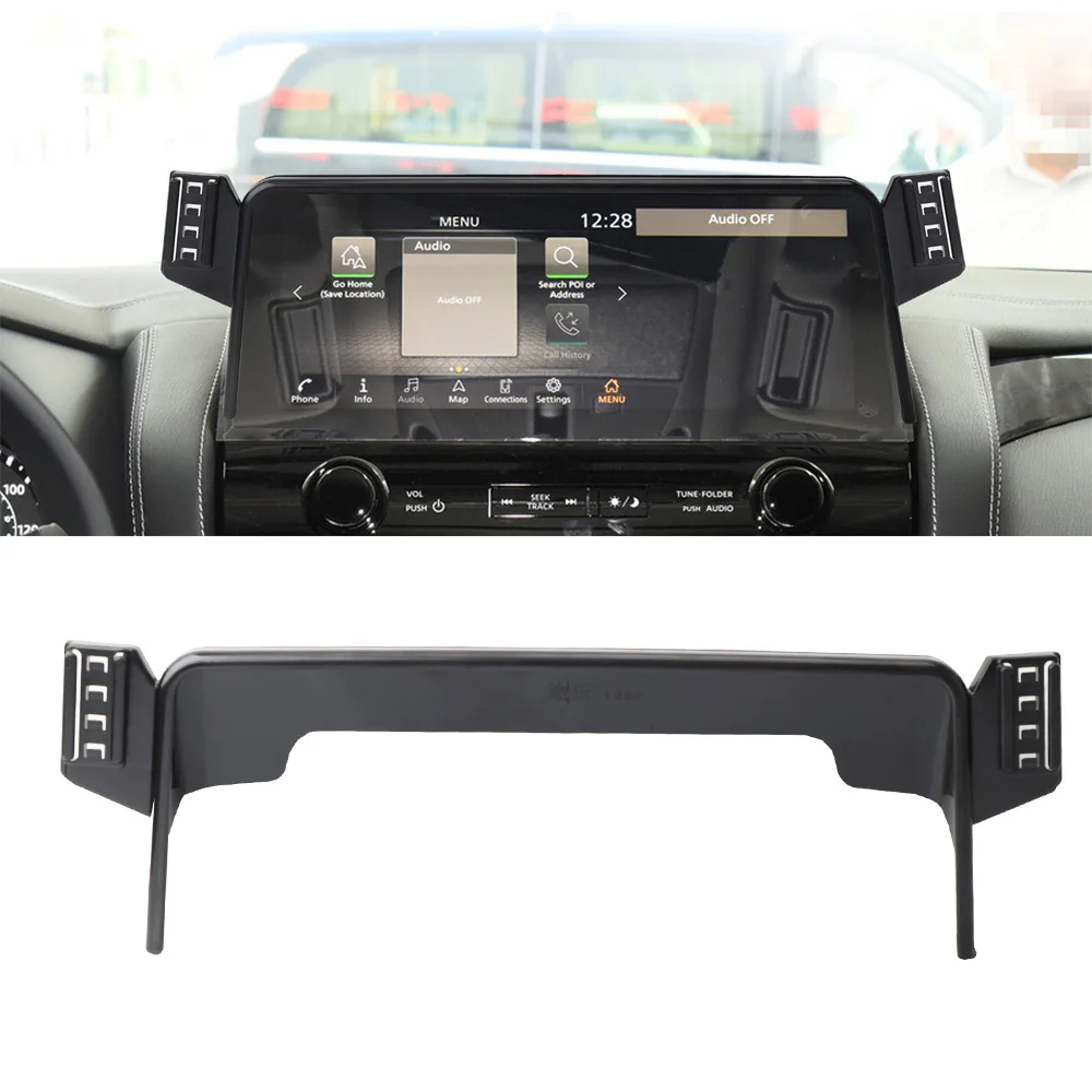 Car Dashboard Screen Phone Holder Brackets For Nissan Patrol Platinium Y62 2023 2024 Accessories