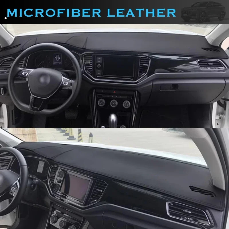 

For Volkswagen VW T-Roc 2018-2022 TRoc T Roc Car Dashboard Mat Avoid Light Pad Instrument Platform Desk Cover Mat Dash Anti-slip