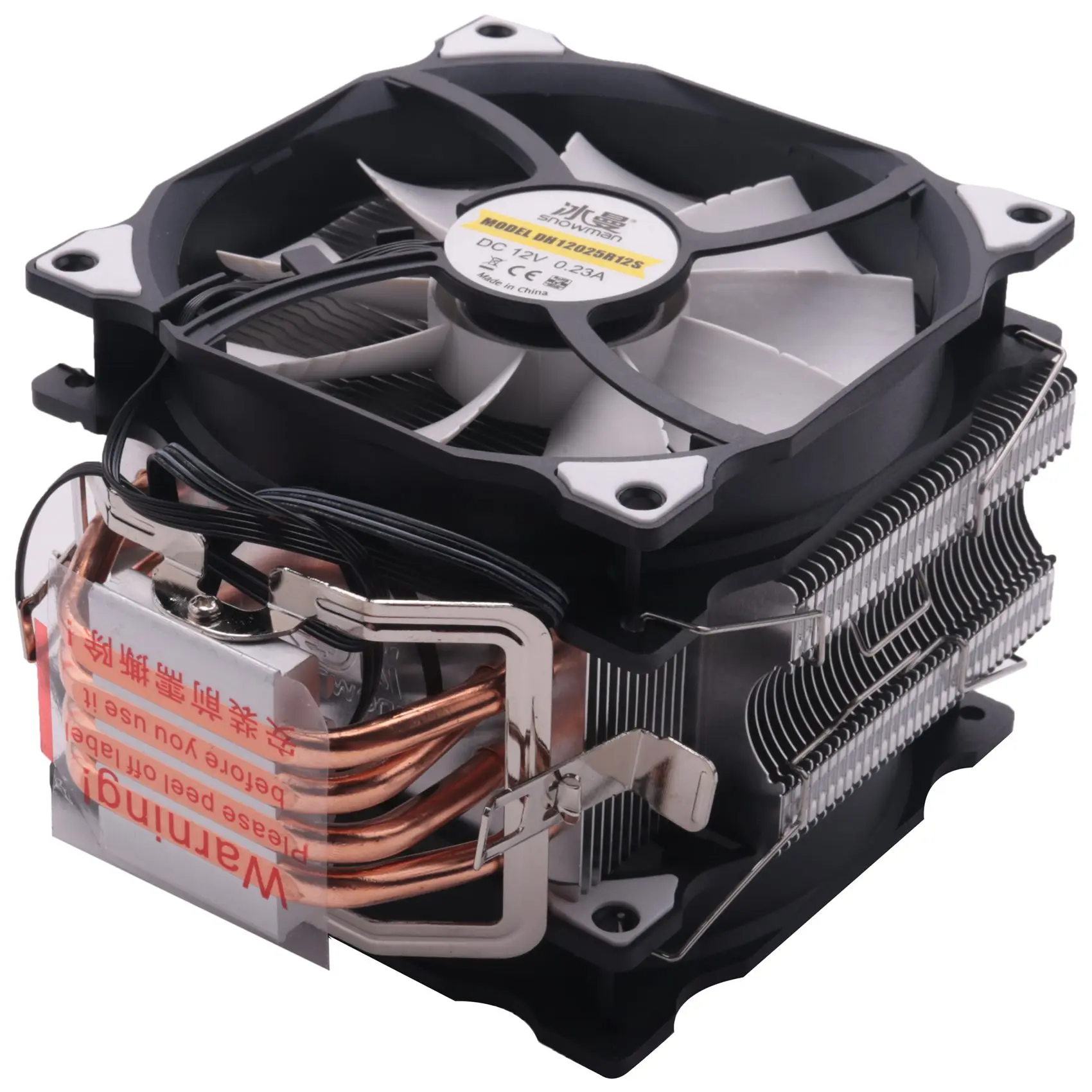 AAA87 SNOWMAN CPU クーラー マスター 5 直接接触ヒートパイプ凍結タワー冷却システム CPU 冷却ダブルファン PWM 2 ファン付き