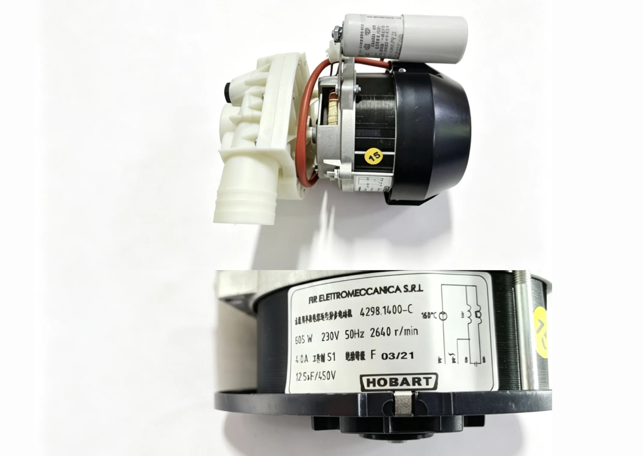 HOBART 02-883617-001 Wash Pump 50Hz for Commercial Dishwasher