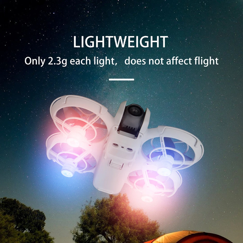 ミニLEDフライトライト,dji neoドローン用,点滅ライト,警告灯,信号アクセサリー