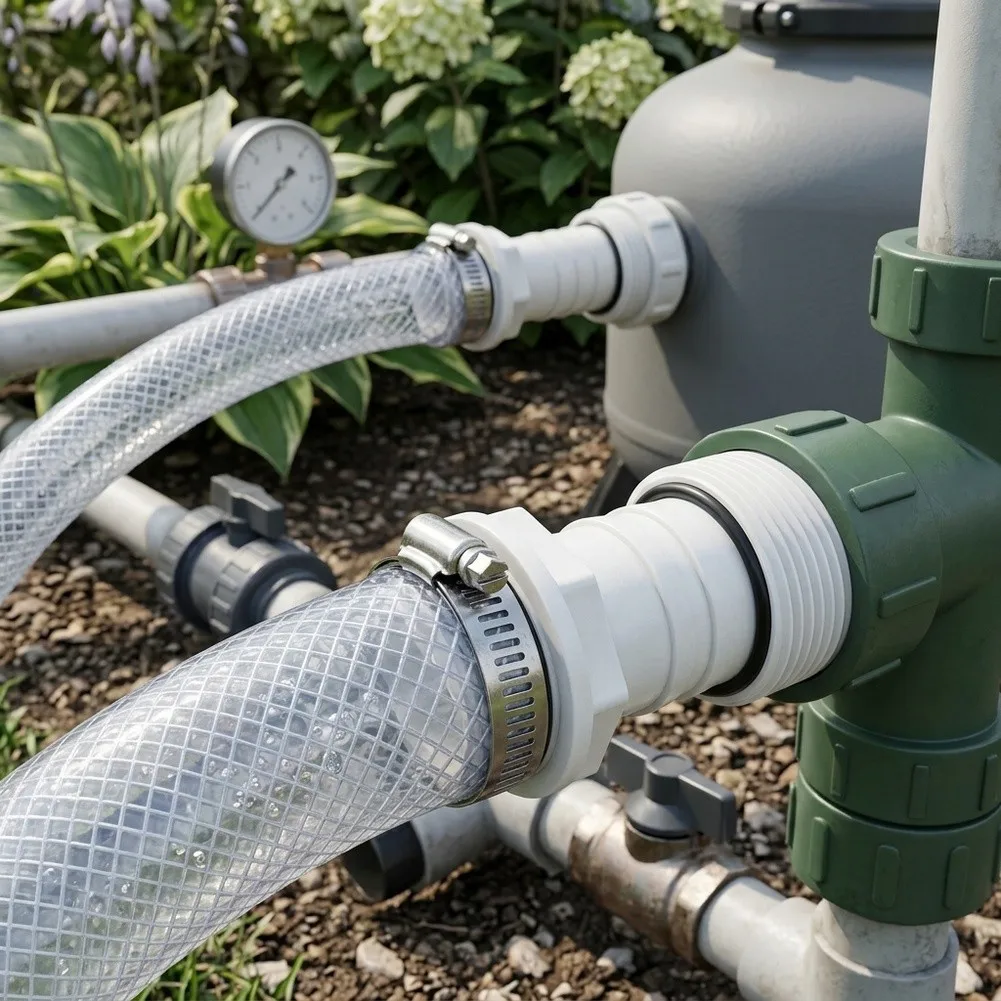 Sturdy ABS Hose Nozzle Set for Filter Pumps Non Slip High Pressure Pool Pond Tubing Connector 2 pcs 8 pcs 16 pcs