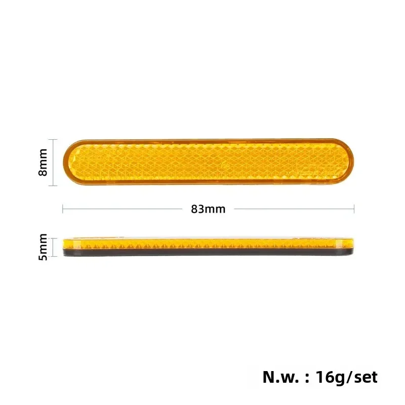 For G30 Max Scooter Red Reflector Modification Parts High Visibility Front Rear Whell Night Riding