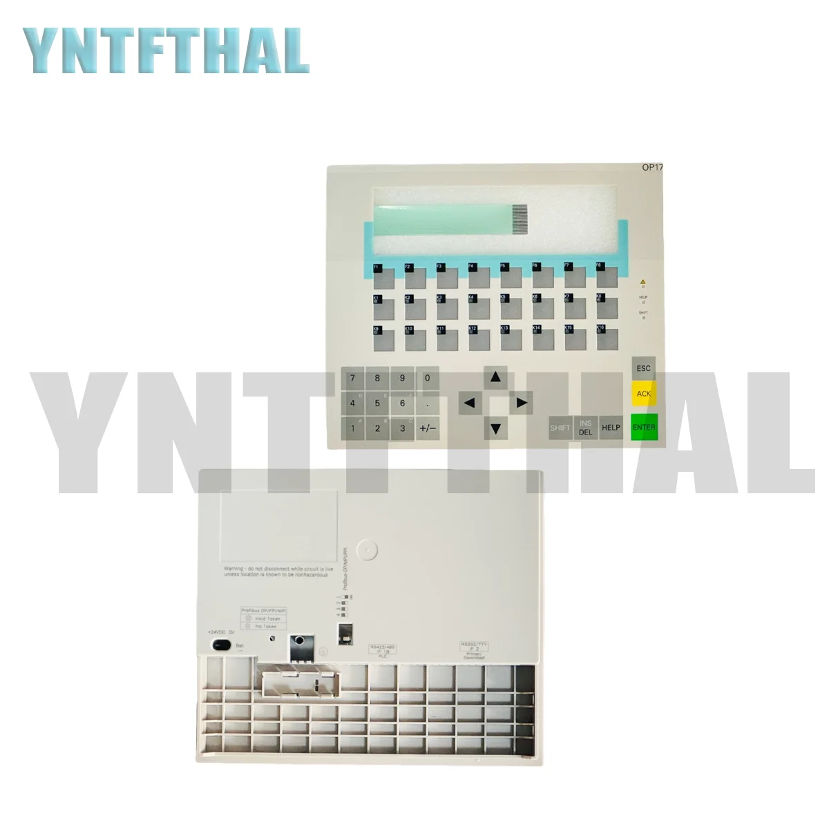 

New Plastic Case For 6AV3617-5BB00-0BE0 6AV3 617-5BB00-0BE0 OP17 Plastic Front And Rear Case Touch Panel Membrane Keyboard