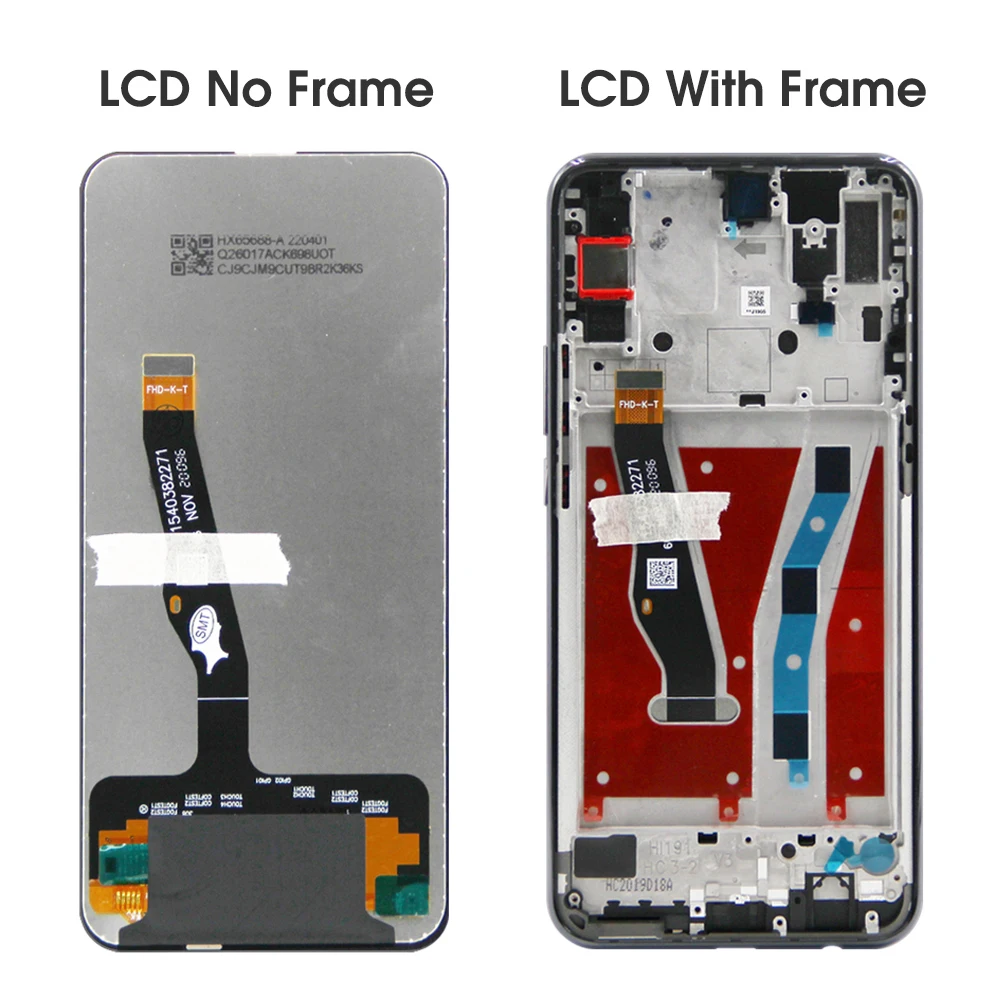 10 Touches Screen for Huawei Y9 Prime 2019 STK-L21 Lcd Display Touch Screen Digitizer Assembly with Frame for Huawei P Smart Z