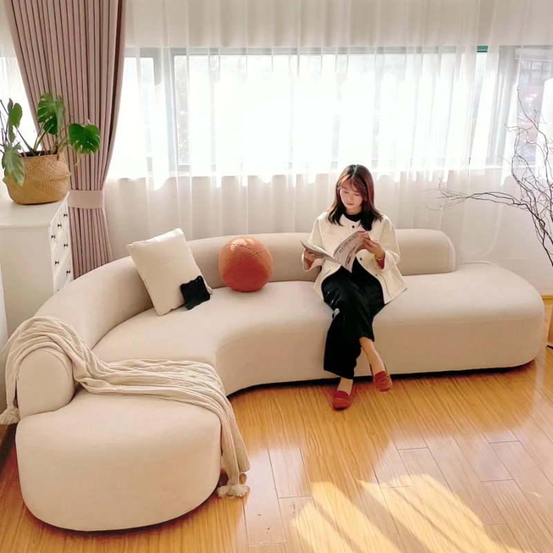 White Lazy Modern Sofa Chair Filling Nordic Girl Loveseat Floor Sofa Chair Lazy Designer Woonkamer Banken Apartment Furniture