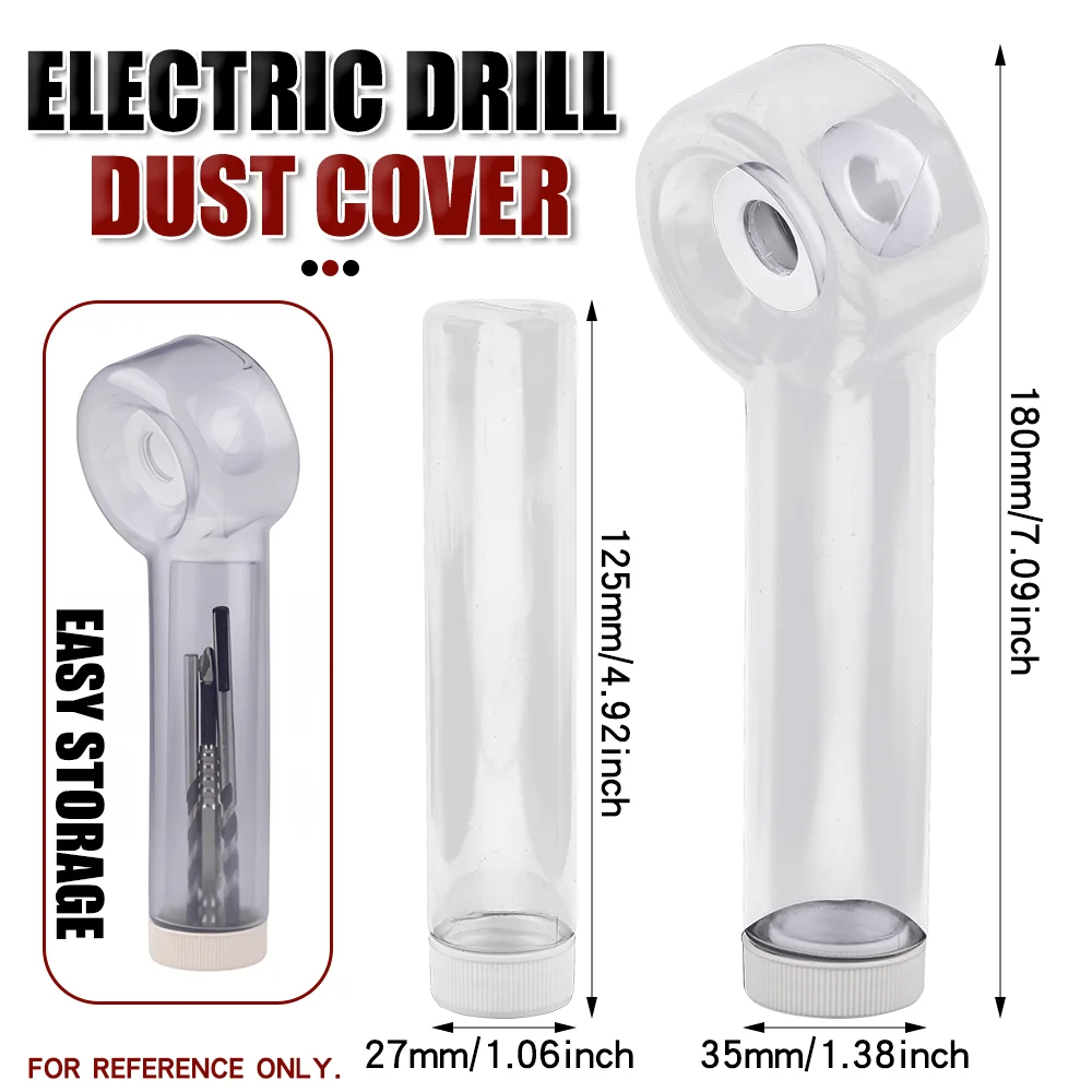 Rotating Nozzle Drill Dust Collection Box with Rotating Tilt System, Made of Plastic Material, Ergonomic and Efficient Design