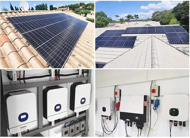 Солнечная система Pv 10 кВт Фотоэлектрический солнечный комплект Комплекты панелей 4 кВт 10 кВт Решения для генерации электроэнергии Гибридная система