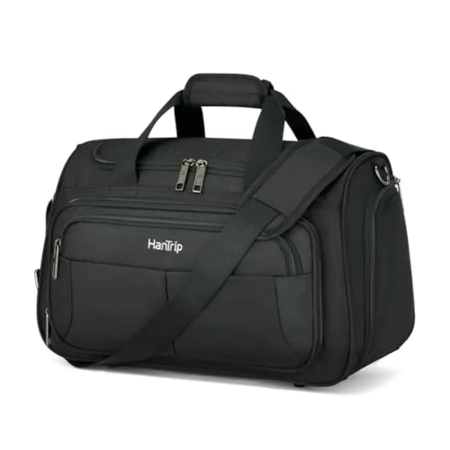 

Carry on Duffel Bag Foldable Duffle Bags for Travel, Under Seat Personal Item Bags for Airplanes, Weekender Overnight Mens Trav