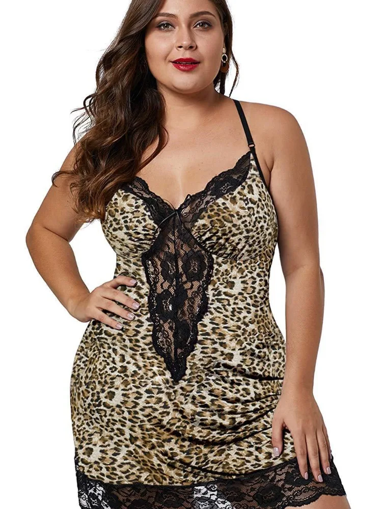 Chemise de nuit à bretelles spaghetti pour femmes, vêtements de nuit en satin de dentelle d\'été, chemise de nuit grande taille, pyjamas pour femmes,