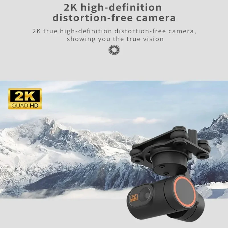 Skydroid C10 Pro Small 2K HD 3 Axis Gimbal Camera Support 1080P Image Feedback Compatible With T12/H12/H16/H16Pro Remote Control