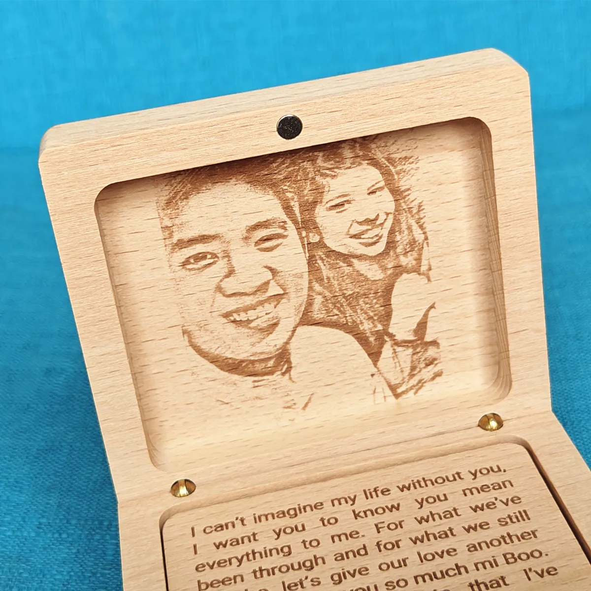 Customized Song Music Box, Photo Engraving Play, Once Open, Birthday Proposal, Anniversary, Christmas