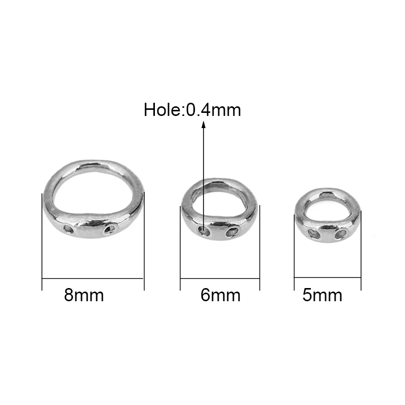 20 قطعة قلادة من الفولاذ المقاوم للصدأ المشابك السنانير خيوط الديكور لوازم أبدا تتلاشى نهاية موصلات لصنع المجوهرات قلادة ذاتية الصنع #2