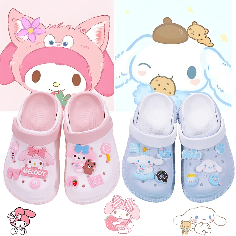 

Cartoon Cinnamoroll Children Garden Boys&girls Slippers Shoes Beach Sandal Anime Kids Lightweight Breathable Slip Baby Slippers