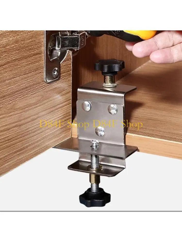 D84F Stainless Steel Cabinet Door Positioning Installation Jig Mounting Support for Home Renovations&Furniture Manufacturing