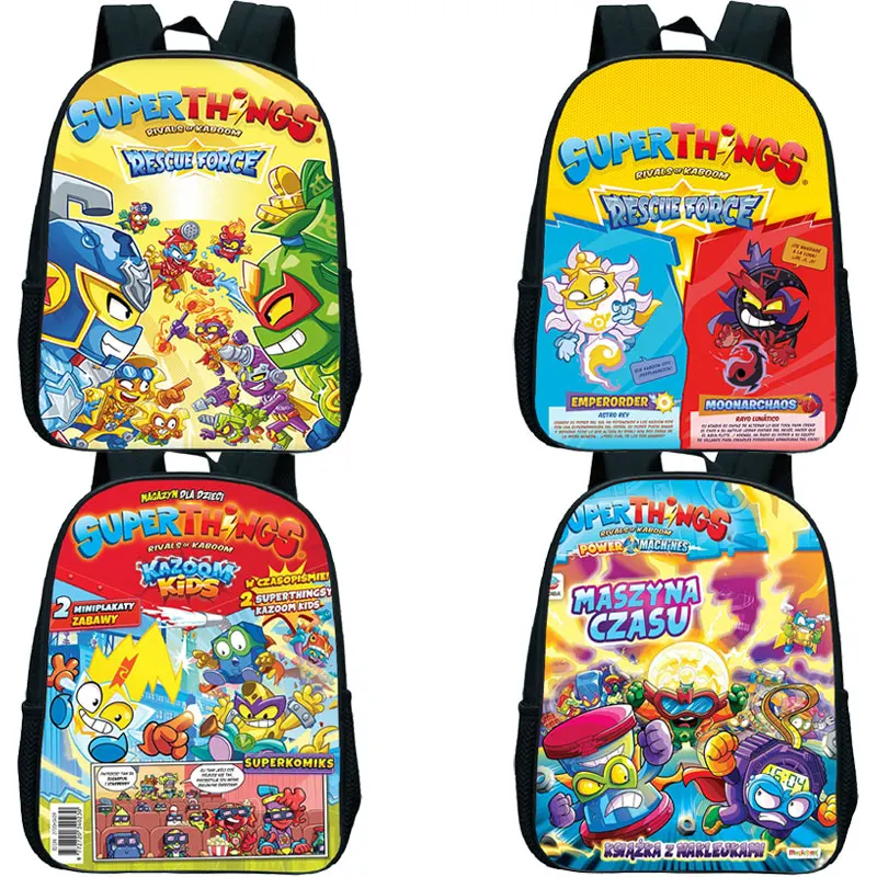 

Superzings Series 10 Backpack Kindergarten Bags Cartoon Game Kids School Bag Boys Girls Bookbag Superthings Bagpack Mini Mochila