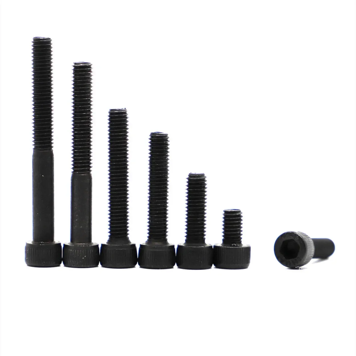 Hexagon Hex Socket Cup Head Screw M1.6 M2 M2.5 M3 M4 M5 M6 M8 M10 Black 12.9 Grade Carbon Steel Allen Bolts DIN912