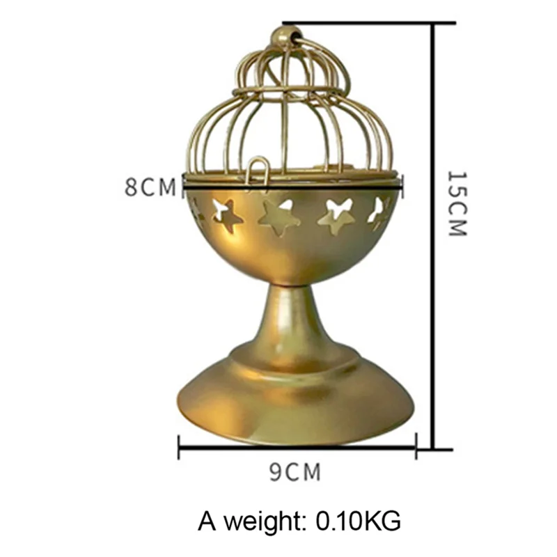 HFES 캔들 홀더 장식 캔들 랜턴 스타 할로우 봉헌 캔들 홀더 결혼식, 테이블 센터 피스 Du를위한 티 라이트 홀더